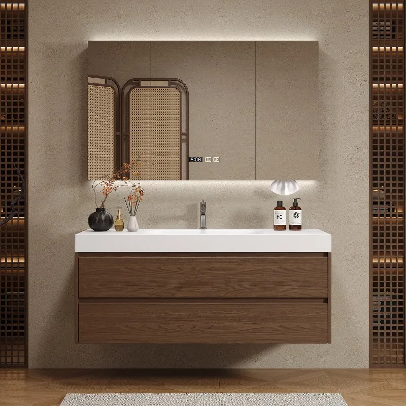 Wooden Partitions Bathroom Cab - Home Bathroom Vanity Combo review and price