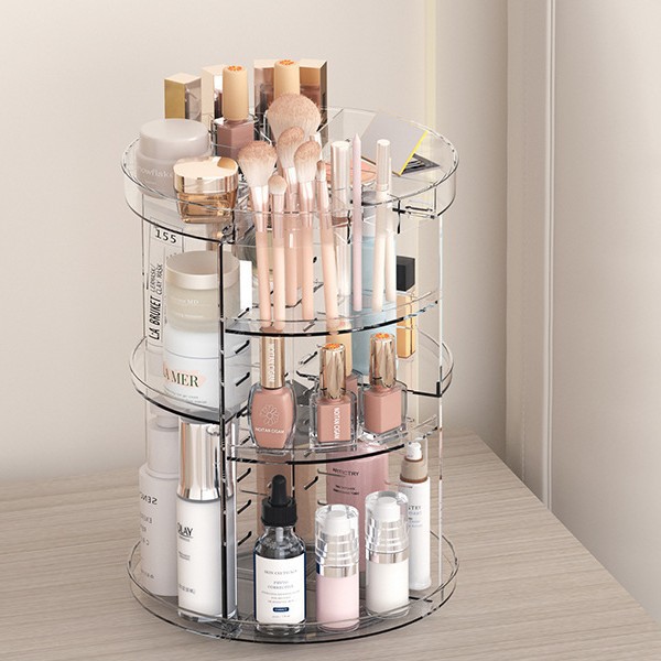 360-Degree Rotating Cosmetic S - Home Edit Bathroom Storage review and price