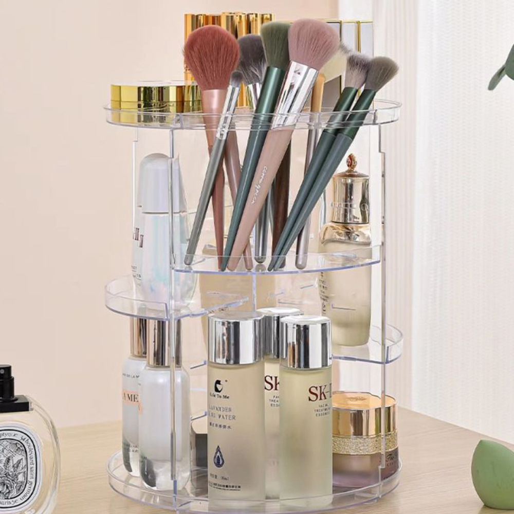360-Degree Rotating Cosmetic S - Home Edit Bathroom Storage review and price
