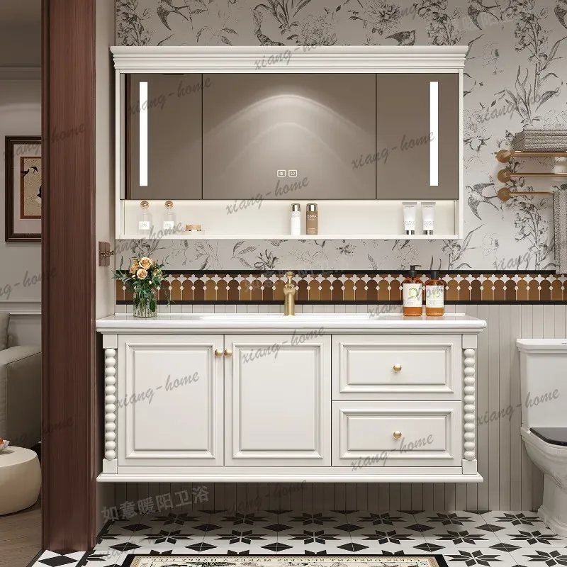 Wooden Small Bathroom Cabinet  - Home Bathroom Vanity Combo review and price