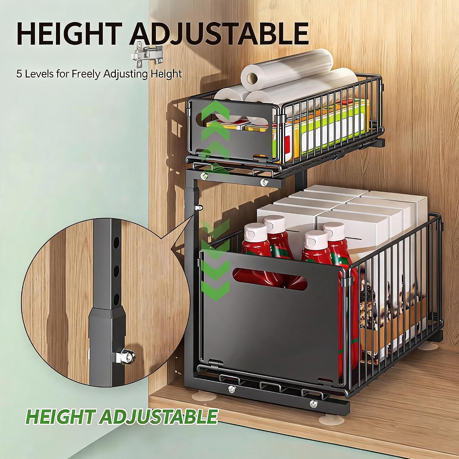 Height Adjustable 2-Tier Cabin - Home Edit Bathroom Storage review and price