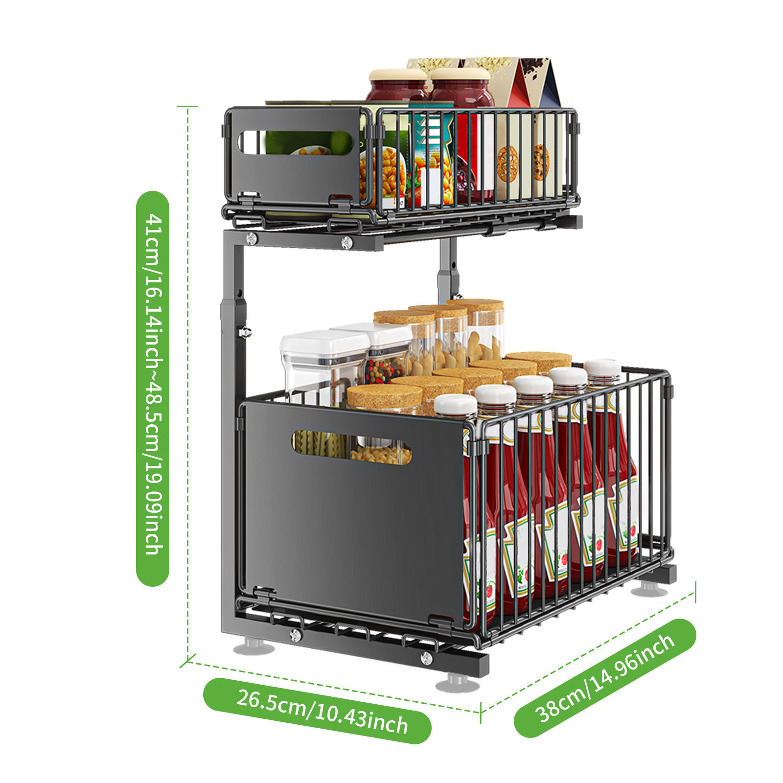Height Adjustable 2-Tier Cabin - Home Edit Bathroom Storage review and price