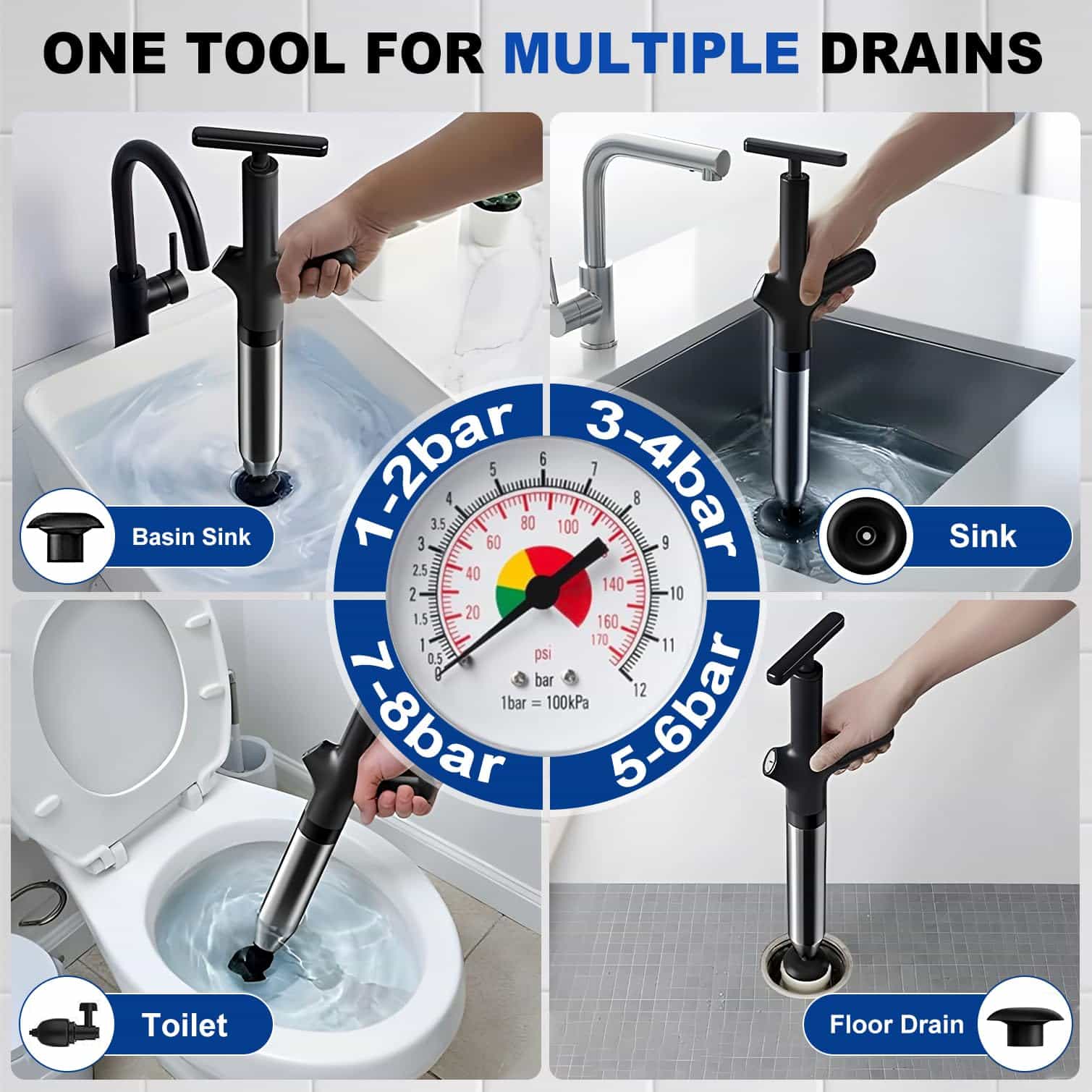 Toilet Plunge Blaster, High Pr - Plunger Toilet review and price