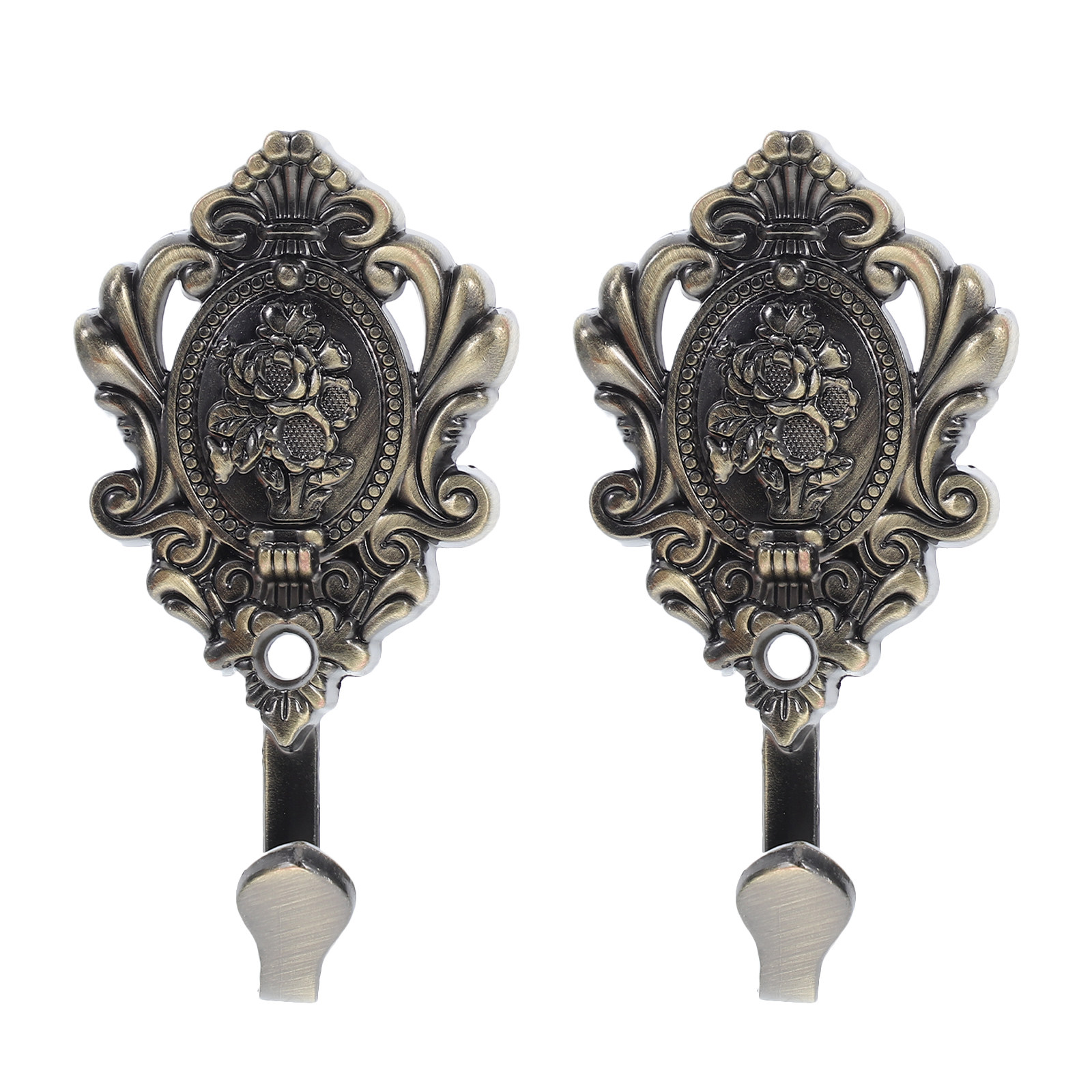 2Pcs Black Vintage Metal Embos - Home Bathroom Organizer review and price