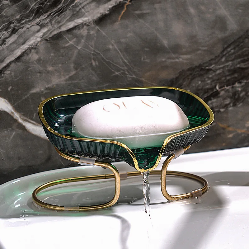 Gold Edged Toilet Soap Drain B - Home Edit Bathroom Storage review and price