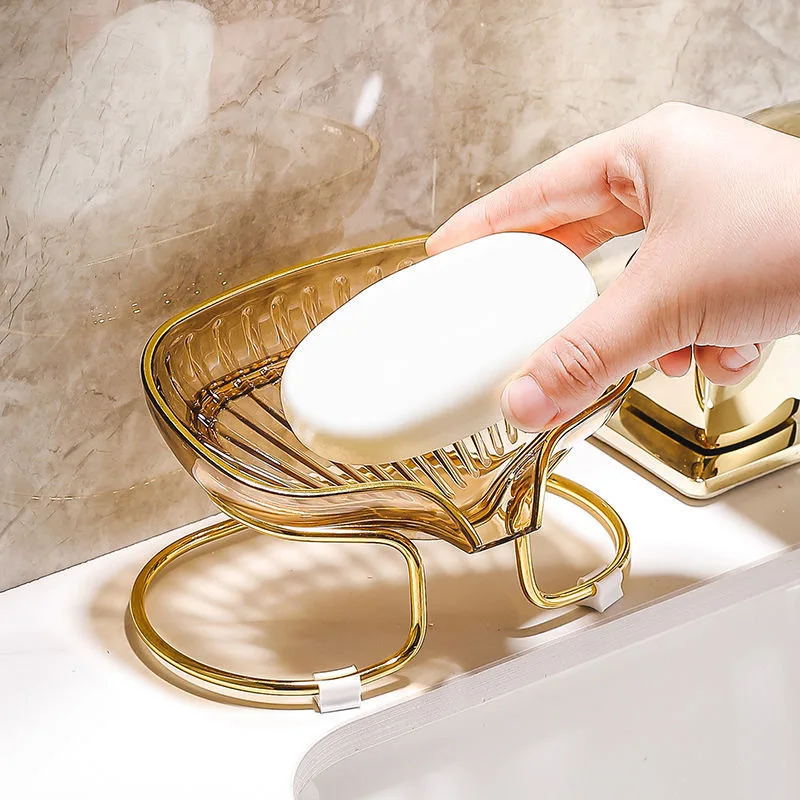 Gold Edged Toilet Soap Drain B - Home Edit Bathroom Storage review and price