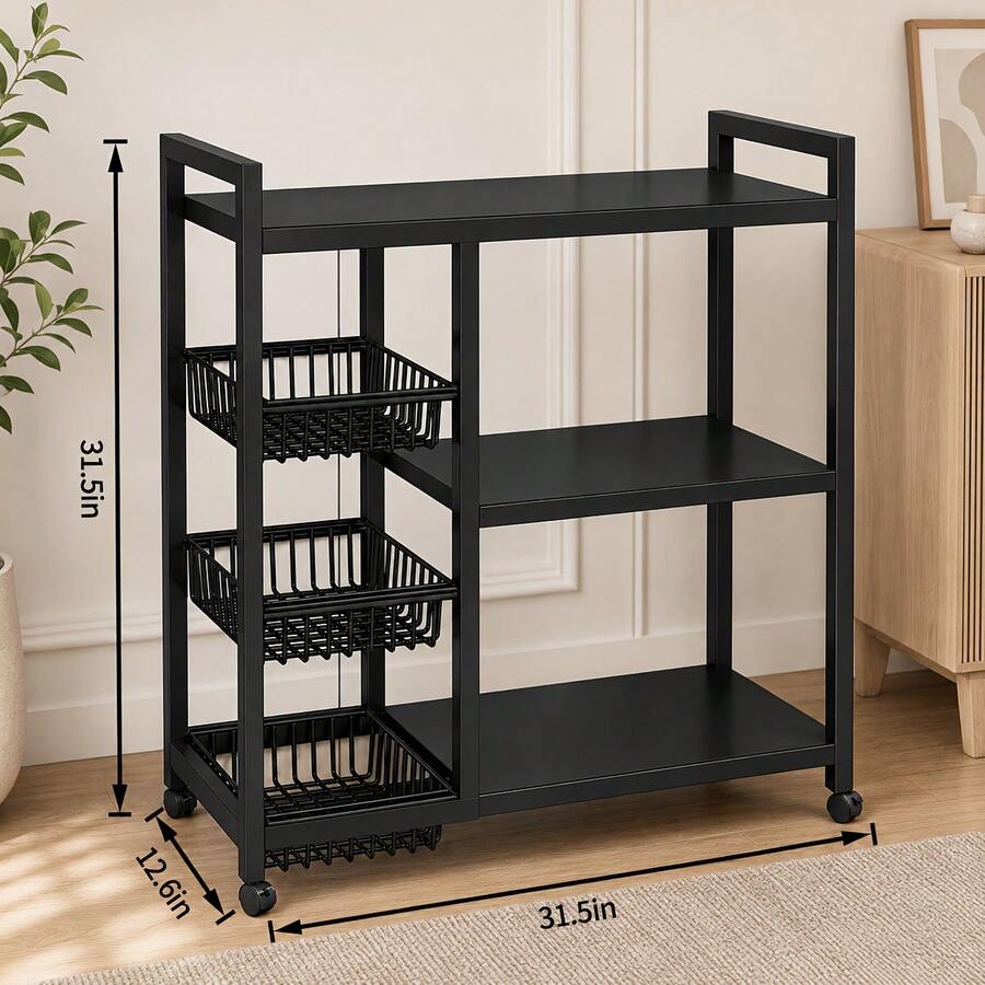 1pc Mobile Storage Rack, Adjus - Home Edit Bathroom Storage review and price